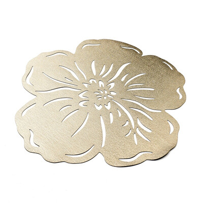 

Heat Insulation Mat Hollow PVC Dining Table Tableware Placemat Flower Shape Western Table Mat