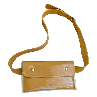 

Solid Color PVC Envelope Shape Women Crossbody Shoulder Bag Waist Fanny Pack