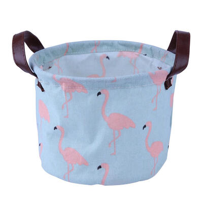 

Cute Cartoon Cotton Linen Desktop Storage Box Sundries Cosmetics Organizer