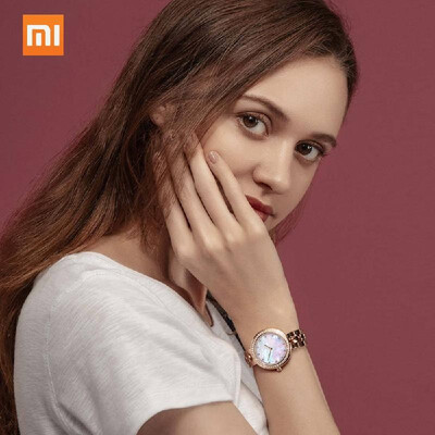 

Xiaomi TwentySeventeen Crystal Quartz Wrist Watch for Women 64 Artificial Gem Wristwatch Ladies Fashion Valentines Gift