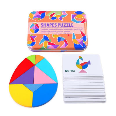 

3D Early Education Puzzle Wood Toy Kids Intelligence Development Tangram