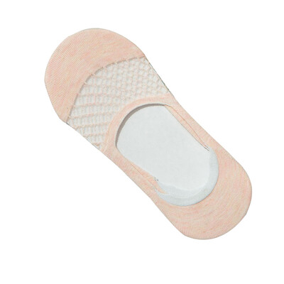 

New Fashion Boat Socks All Cotton Anti-skid Silicone Invisible Socks Women Summer Fresh Mesh Invisible Socks Usable