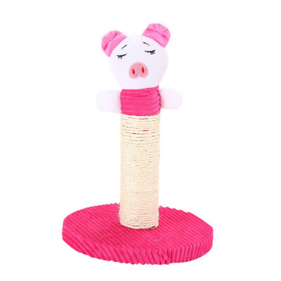 

Cat Kitten Climbing Tree Plush Cartoon Animal Squeaky Doll Jumping Toy Climbing Frame Cat Scratching Pad Grinding Claw Toy