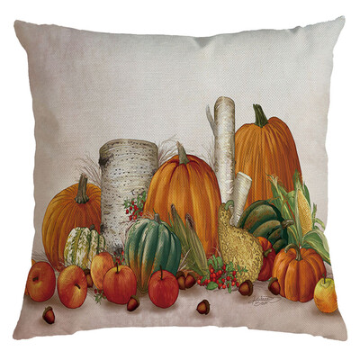 

〖Follure〗Thanksgiving Pillow Cover Pillowcases Decorative Home Decoration45x45cm