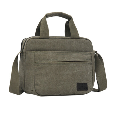 

Tailored Mens Fashion Canvas Solid Color Totes Business Shoulder Bag Messenger Bags
