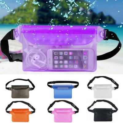 

Unisex Waterproof Bag Phone Pouch Adjustable Waist Strap Underwater PVC Dry Case