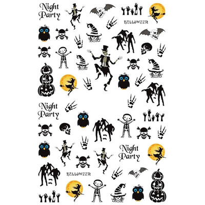 

Greensen 3 Types Festival Series Patterns Decoration Decals Ultra Thin Adhesive Nail Art Stickers