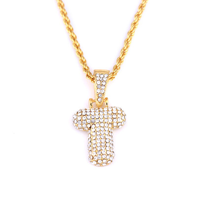 

Available Custom Bubble Letters Name Pendant Iced Out 18K Gold Rhinestone Hip Hop Necklaces Jewelry Gift