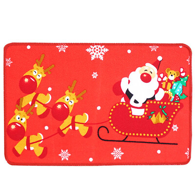 

Gobestart Cartoon Christmas Carpet Anti-slip Mat Door Mat Household Bathroom Mat
