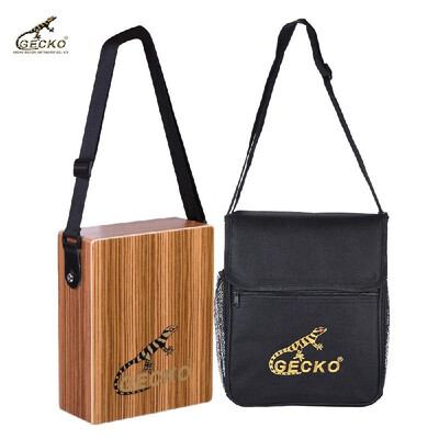 

GECKO C-68Z Portable Traveling Cajon Box Drum Hand Drum Wood Percussion Instrument with Strap Carrying Bag