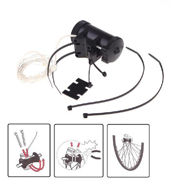 

18 LED Colorful Bicycle Bike Cycling Wheel Spoke Flash Light 2m String Wire Lamp
