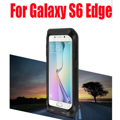 

5pcs DHL Free S6 Edge Case Brand Love Mei Shockproof Dirtproof Waterproof Cover Case For Samsung Galaxy S6 Edge G9250 Phone Case
