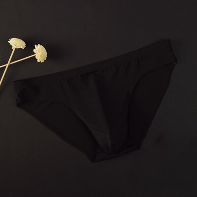 

Mens Seamless Briefs Low Rise Elastic Knickers Plus Size Bulge Pouch Underwear