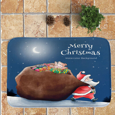 

Toponeto Christmas Festival Entrance Door Bathroom Mat Indoor Bath Decor