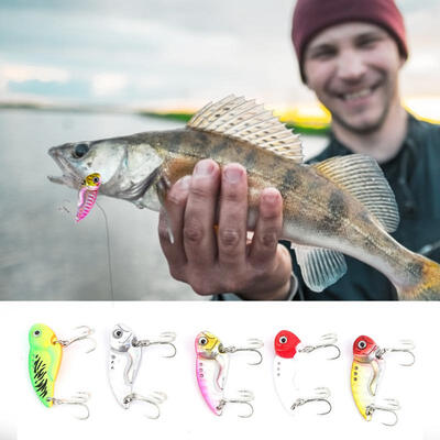 

Greensen Metal Fishing Bait Hard Colorful Plated Metal Pencil Spoon Lures Tackle Accessory