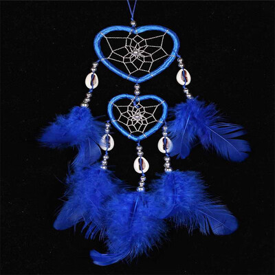 

6 Color Handmade Colorful Dreamcatcher Wind Chimes Indian Style Feather Pendant Dream Catcher Hanging Gift Home Decor
