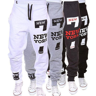

Men´s Casual Sweatpants Jogger Dance Sportwear Baggy Harem Slacks Trousers Pants