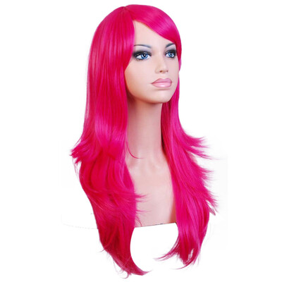 

〖Follure〗Sexy Long Women Fashion Synthetic Wavy Cosplay Party Full Wigs Black