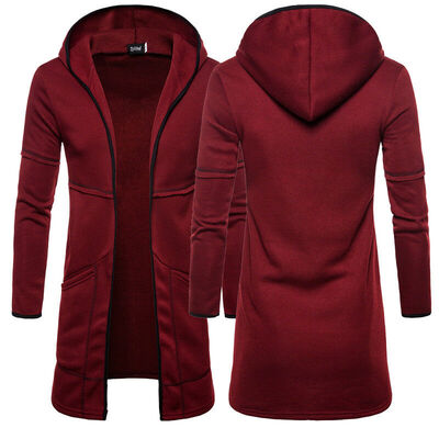 

Men Warm Long Sleeve Plain Hoodie Warm Coat Jackets Fashion Hoody Top