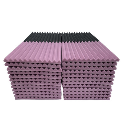 

〖Follure〗48Pcs Acoustic Foam Panel Sound Stop Absorption Sponge Studio KTV Soundproof