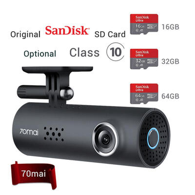 

70mai Car DVR Cam 1080HD Dash Cam WiFi Car Camera Auto Recorder G-sensorEnglish Voice Control16G