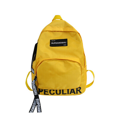 

Schoolbag mens fashion Korean style high school students travel ins backpack womens cloth double shoulder bag