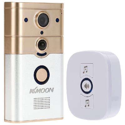 

KKmoon® 720P WiFi Visual Intercom Door Phone Wireless Doorbell support Phone View Unlock Record Snapshot Infrared Night View Rai