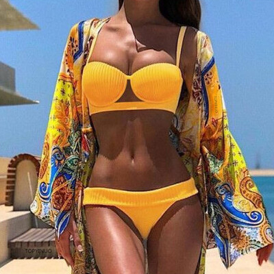 

Saidsome Women Sexy Solid Bikini Set Push-Up Padded Swimwear Bathing Swimsuit Beachwear