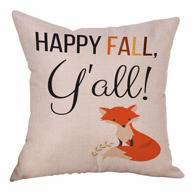 

10 Styles Halloween Happy Fall Yall Flax Pillow Cases Thanksgiving Day Home Decor Throw Pillows Pillowcase