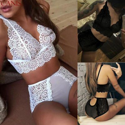 Women Sexy-Lingerie Nightwear Dress Babydoll G-string Underwear Lace Bra Set Hot