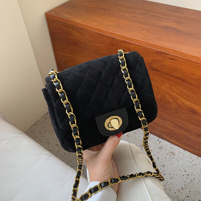 

Small square bag female rhombic chain slung fashion small fragrance 2019 new wave Korean version of the wild foreign shoulder bag