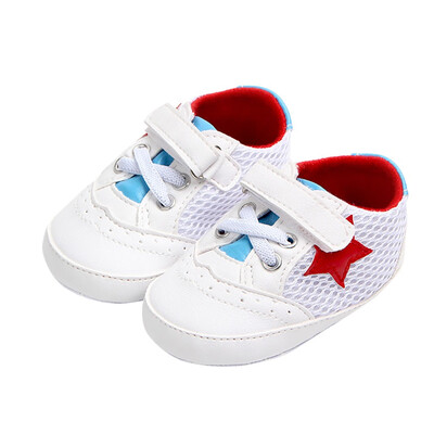 

Newborn Infant Baby Solid Star Mesh Anti-slip Soft Casual Shoes Sneaker