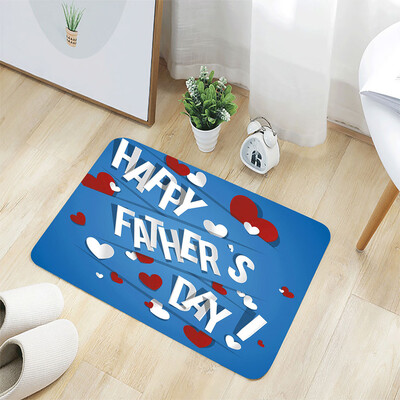

Toponeto Fathers Day Comfort Square Flannel Kitchen Non-slip Mat 40x60CM