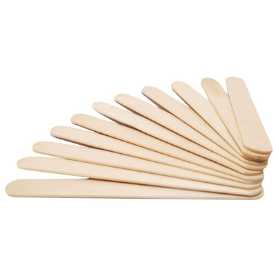 

50Pcs Wooden Popsicle Stick Kids Ice Cream Lolly DIY Making Funny