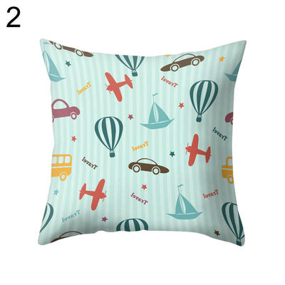 

Fish Arrow Hot Air Balloon Triangle Pillow Case Cushion Cover Sofa Bed Car Decor