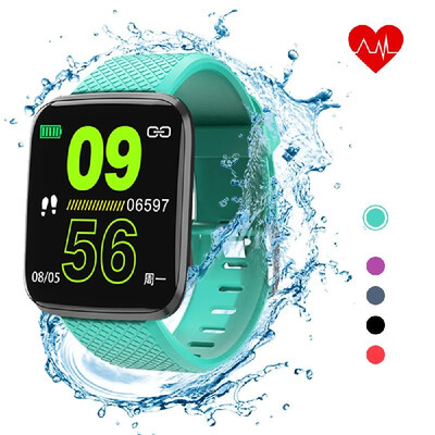 

D13 13in Intelligent Watches 116 Plus Heart Rate Monitoring Watch Sports Watches Wristband Waterproof Smartwatch