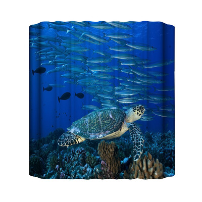 

Toponeto New Waterproof Shower Curtain with 12 Hooks 3D Printed Bathroom Polyester