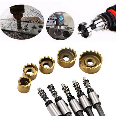

〖Follure〗5PCS Hole Saw Tooth Kit HSS Steel Drill Bit Cutter Tool Set For Metal Wood Alloy