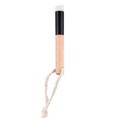 

Oblique Head Exquisite Wood Cosmetic Facial Dirt Cleaning Brush Black
