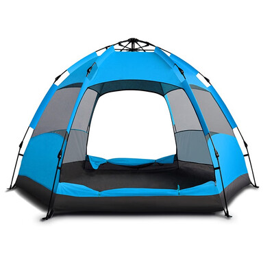 

MIAN BAO SHU Automatic Tent Multi-person Double Hexagon Tent Outdoor Camping Camping Tent 5-8 People 13541