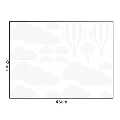 

Balloon Vinyl Wall Stickers Removable Mural Home Kitchen Room Decal Decoration