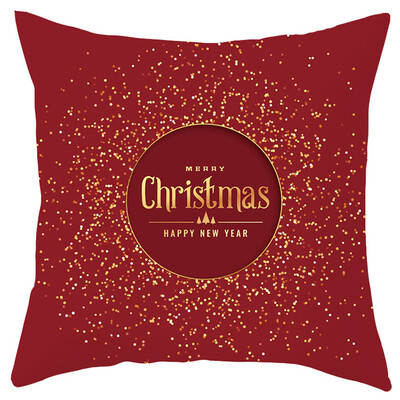 

Siaonvr Merry Christmas Short Plush Pillowcase Sofa Pad Set Home Decoration 18x18 Inch