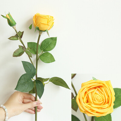 

Toponeto Artificial Silk Fake Flowers Rose Floral Wedding Bouquet Bridal Hydrangea Decor