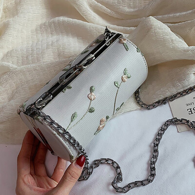 

Tailored Women New Fashion Wild Lace Chain Bag Messenger Shoulder Bag Weaving Bag