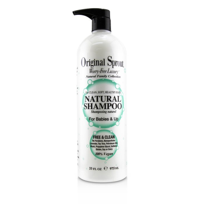 

ORIGINAL SPROUT - Natural Family Collection Natural Shampoo For Babies & Up - Clean Soft Healthy Hair 975ml33oz