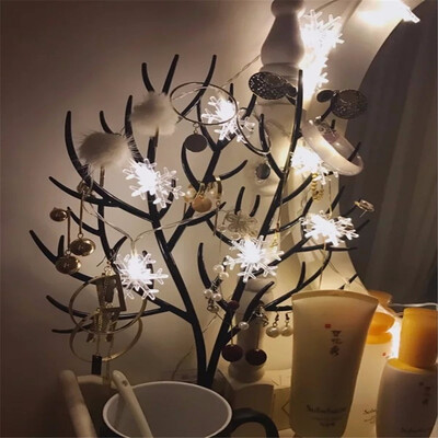 

〖Follure〗15M 10 LED Snowflakes Shape String Lights Party Wedding Christmas Decor Lights