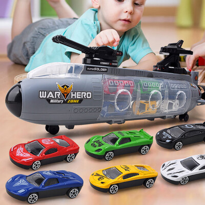 

Siaonvr Submarine Alloy Car Education Toy Model Scenes Set Portable Storage Box For Kids