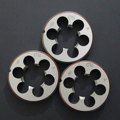 

High Duty Pipe Thread Round Dies BSP 18 14 38 12 34 HSS High Speed Steel