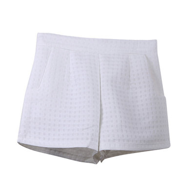 

High Waist Shorts Europe Style Fashion Women Casual Plaid Shorts Summer Jeans Shorts