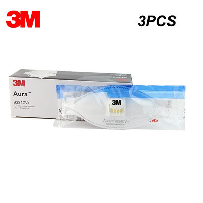 

3Pcs 3M 9334CV Particulate Respirator KN95 with Exhalation Valve Protection Mask Cycling Industry Use